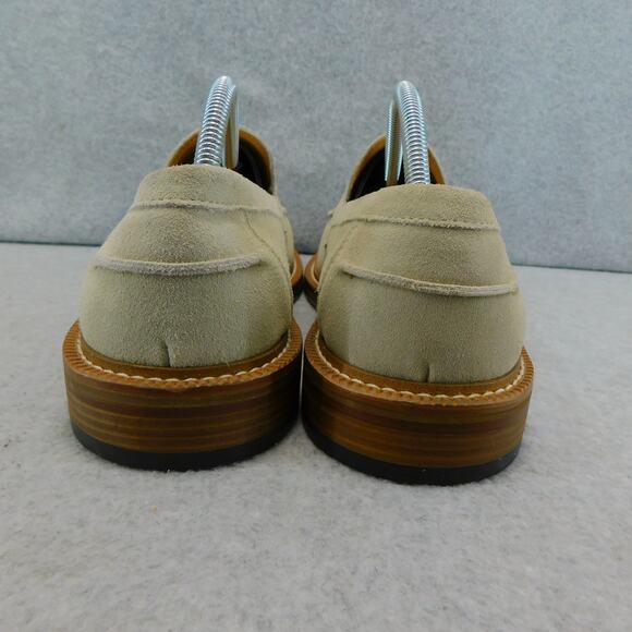 Express New Men's Beige Leather Suede Loafers Size 10 -Retails $118.00 - Picture 4 of 7